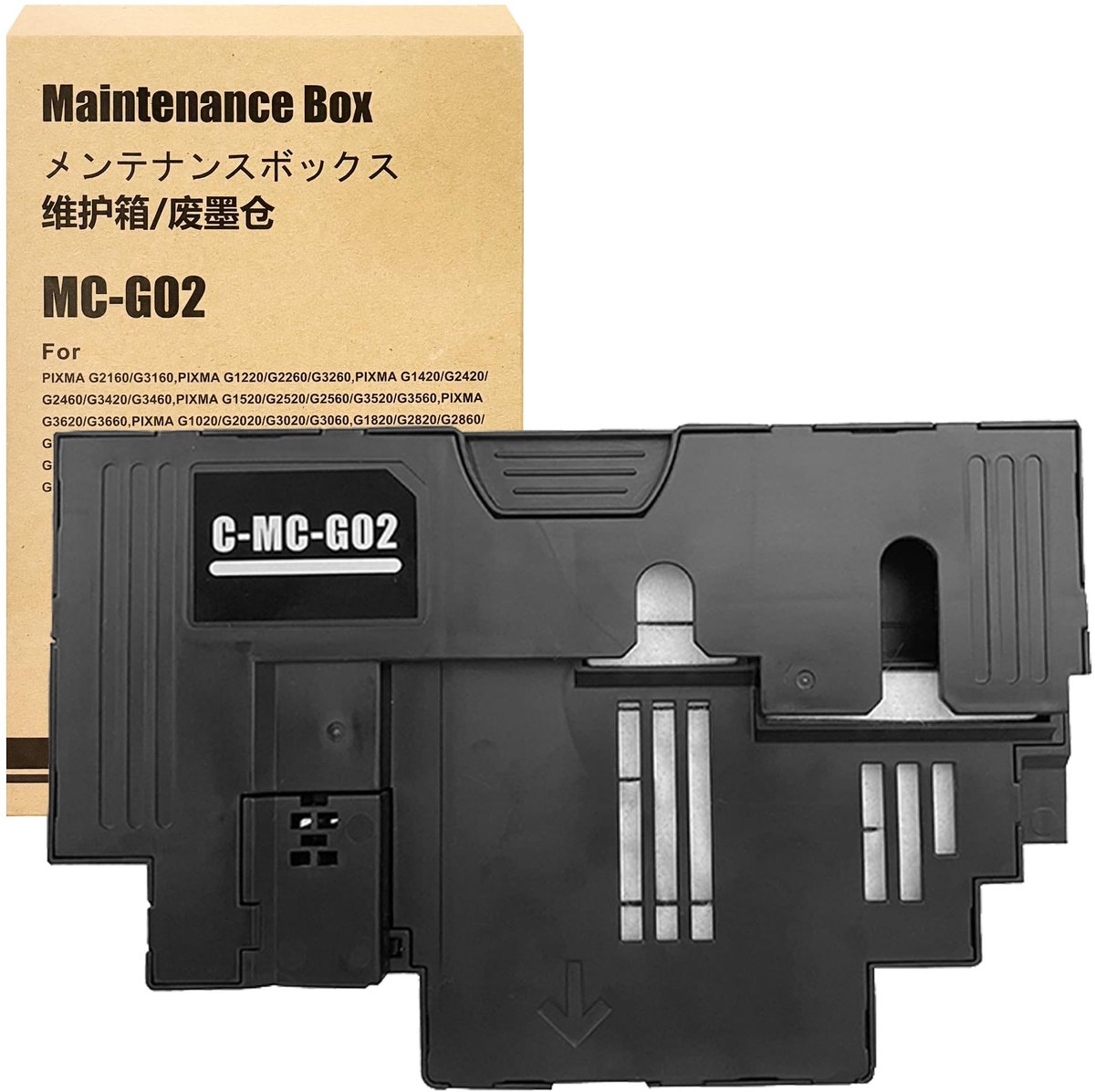 Dailygoods- Onderhoudspatronen Vervanging voor Canon MC-G02 - Inktpatronen Canon - Compatibel met PIXMA G-serie - 1 Pack - Hoge kwaliteit - Betrouwbare afdrukresultaten