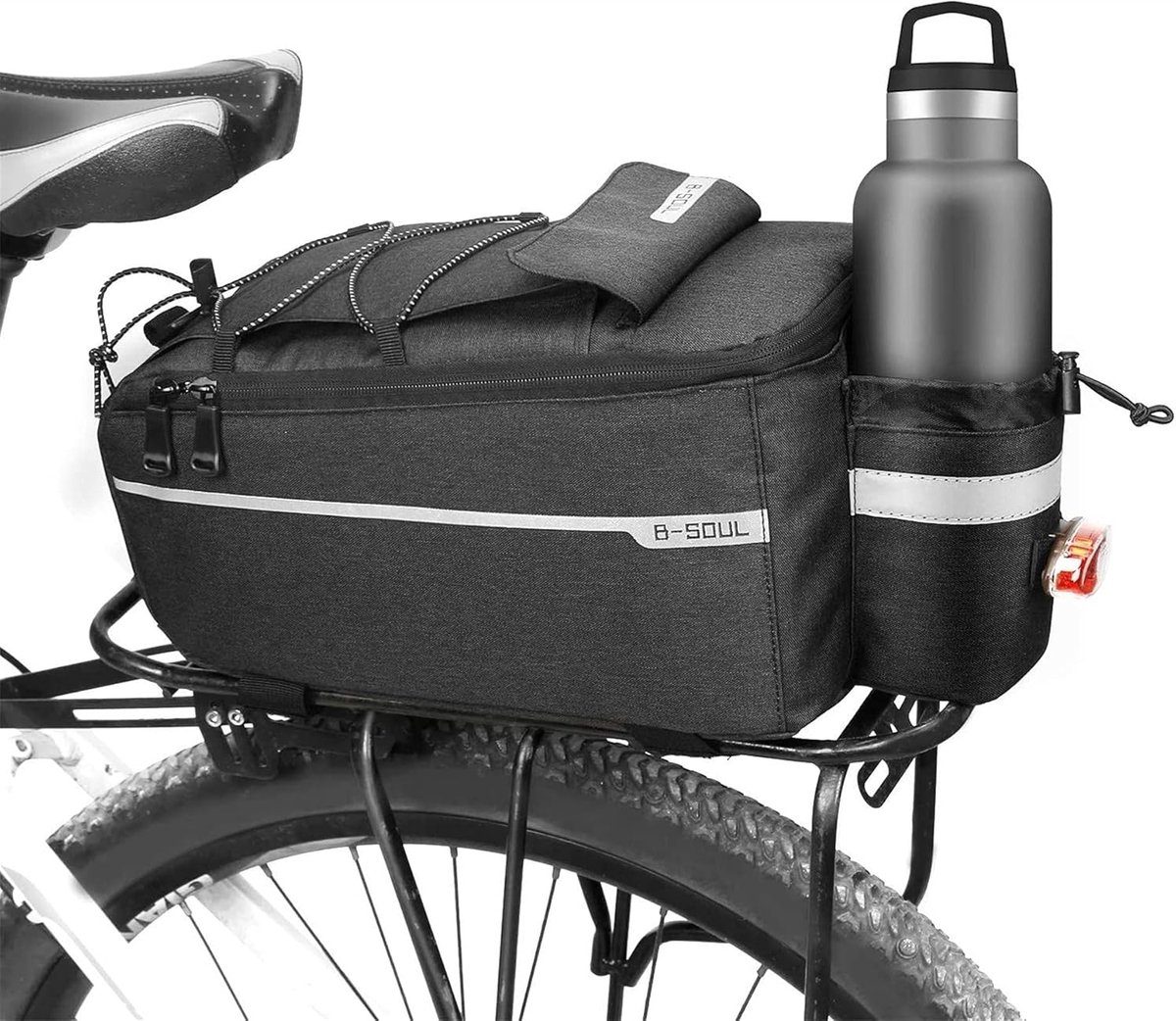 Geïsoleerde Fietstas voor Bagagedrager - Thermotas voor Boodschappen en Drankjes - Waterafstotend