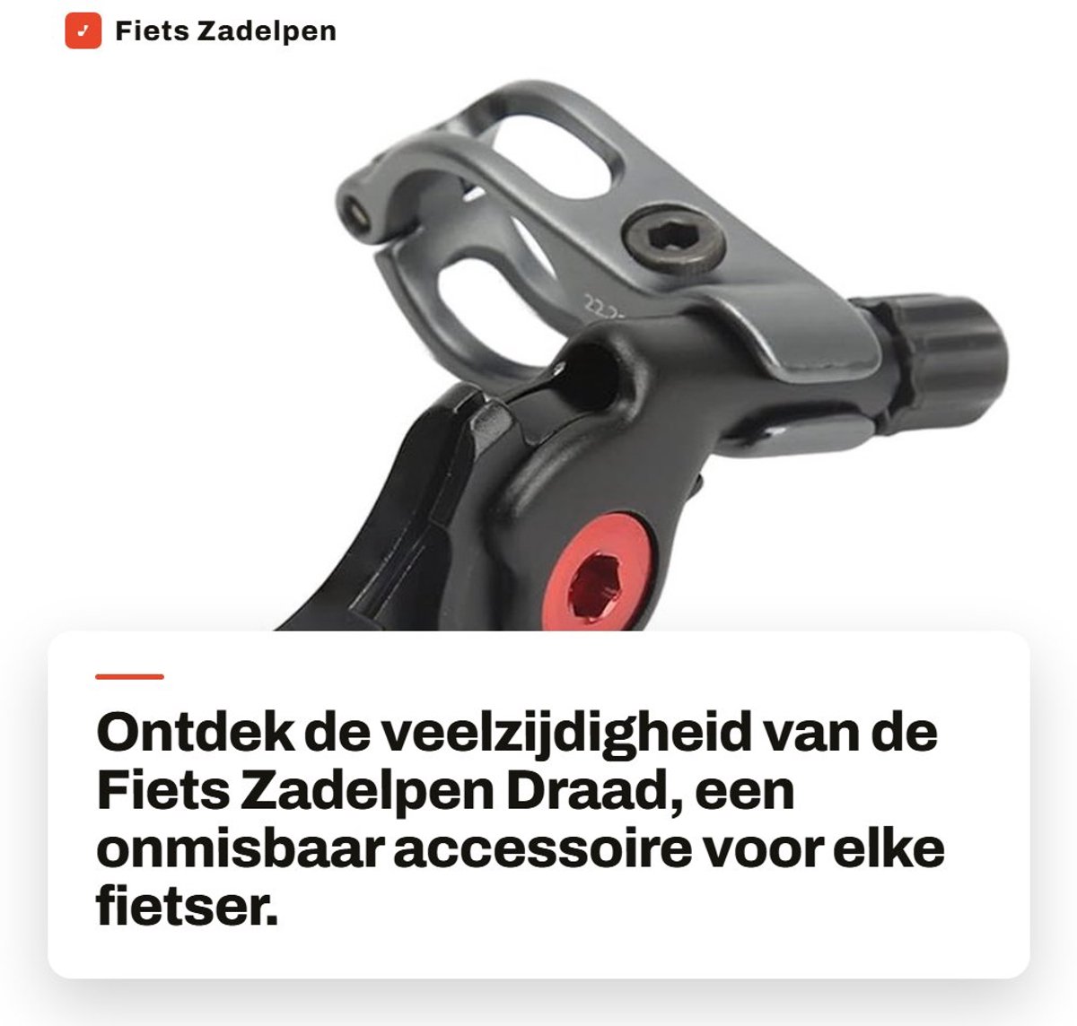 Dailygoods - Fiets Zadelpen Draad - Dropper Stoelen Buis - Vervangend Accessoire - Geschikt voor Fietsen - Compact en Lichtgewicht - Eenvoudige Instal...