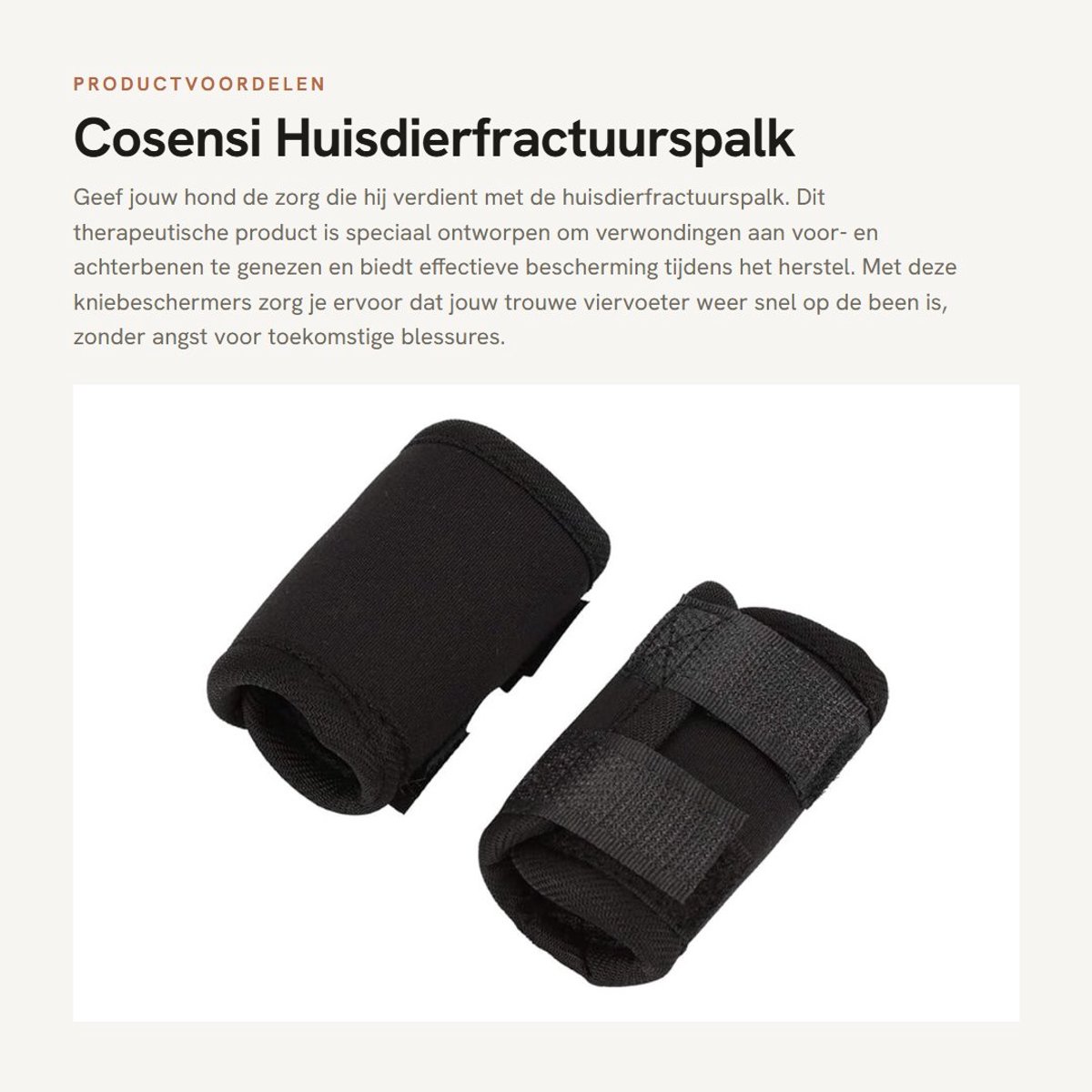 Dailygoods- Fractuurspalk Hond - Orthopedische Beschermingsmiddelen - Kniebeschermers - Gewrichtsherstelverband - Hulpstabilisatie - Vaste Bescherming - Hondenbeensteun