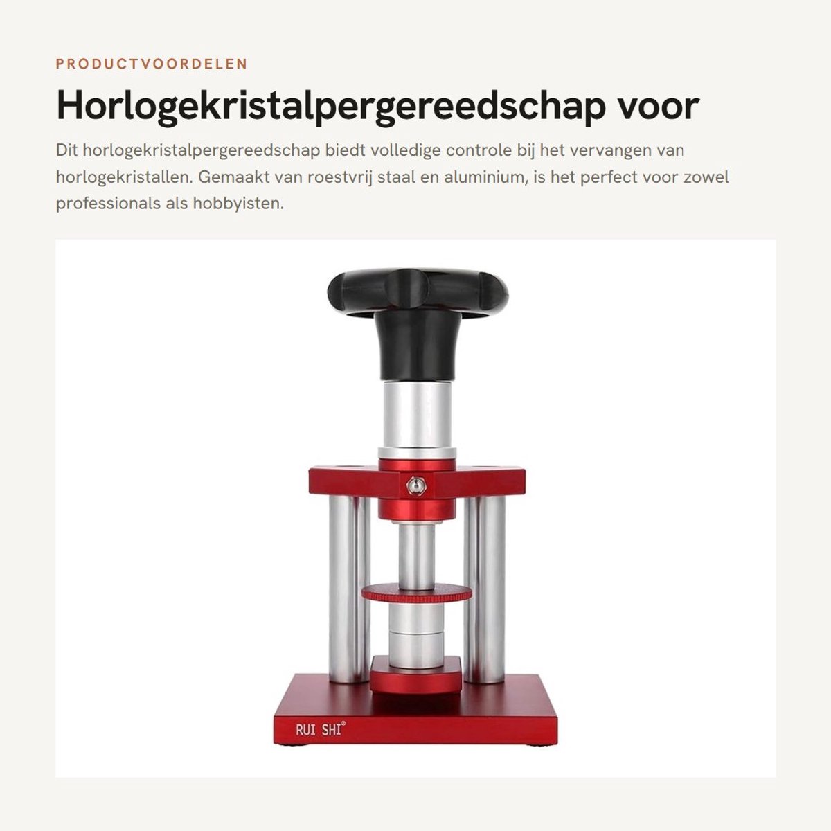 Dailygoods- Horlogekruispers Professionele Gereedschapset - Horloge Reparatie - Horloge Gereedschap Set - Roestvrij Staal - Aluminium - Gemakkelijk Gebruik