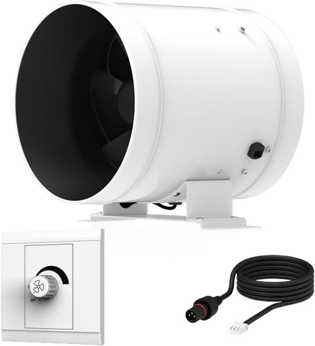 Afzuigventilator - Ventilator Luchtstroom Booster - Luchtcirculatie Verbeteren - Stalen Co