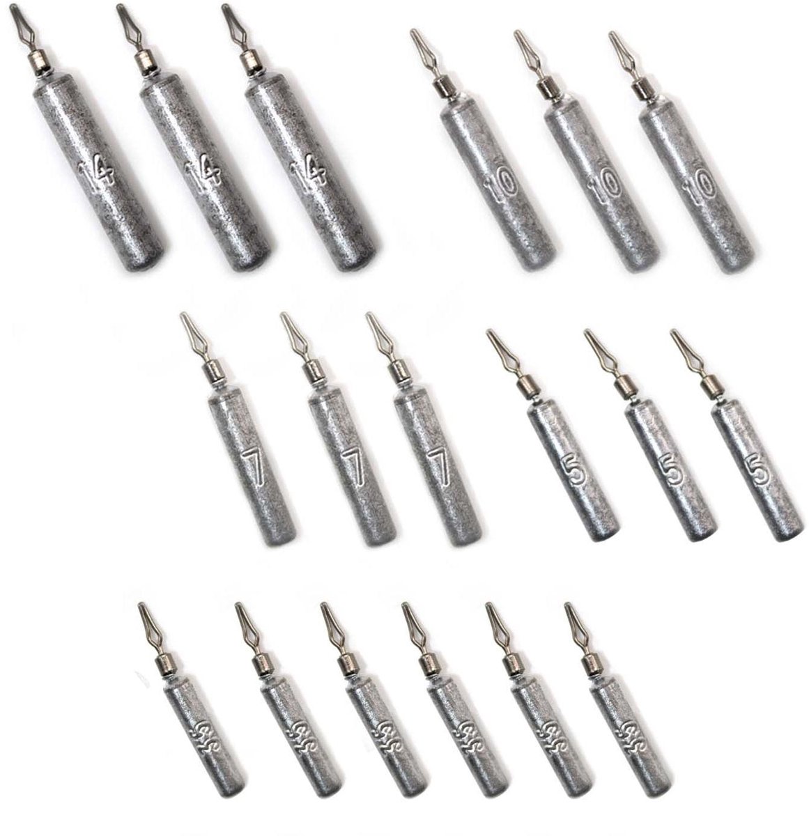 Dailygoods- Dropshot Set met Visserij Doos - Vissersstoel Opvouwbaar - Vissersnet - 18 Stukken - 3.5 tot 14 g - Ideaal voor Drop Shot Vissen - Vissersset