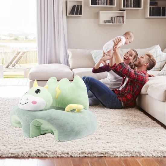 Babybanksteunstoel - Stoel voor baby en peuter - Zachte stoelhoes - Pluche zitkussen - Leren zitten - Veiligheidsstoel - 54 x 54 cm van Merkloos — afbeelding 5