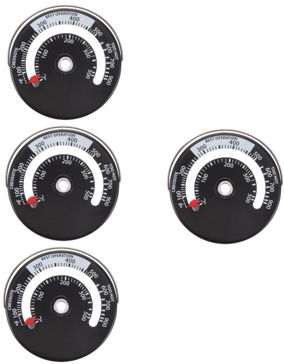 Hygrometer Thermometer Set - Temperatuur Vochtigheidsmeter - Binnenklimaat Monitoren - Wandmontage Ontwerp - 4 Stuks - Diverse Kleuren