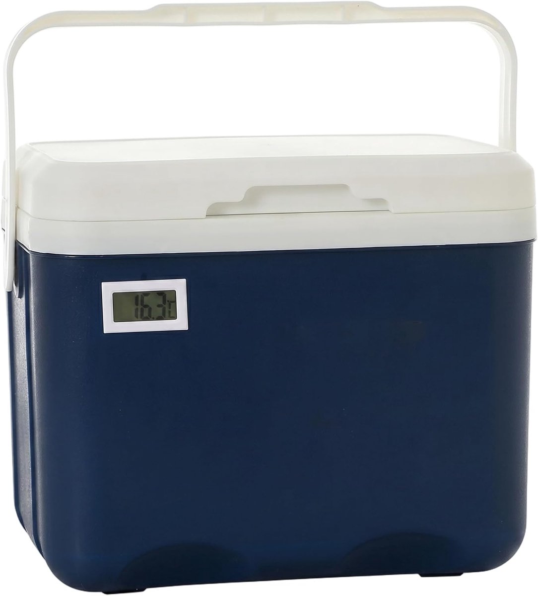 Kleine koelbox - Mini ijskast - Buitenactiviteiten - Met thermometer - 6 Liter - Blauw