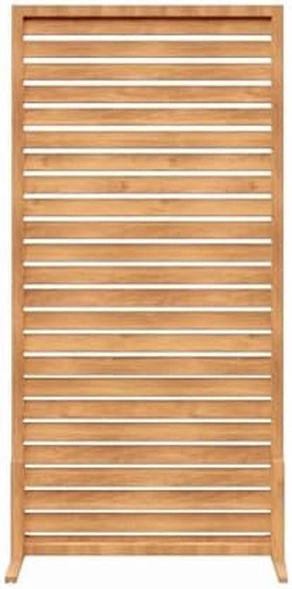 Houten kamerverdeler - Scheidingswand - Ruimte indelen - Klassiek lamellenontwerp - Hoog - Houtkleur