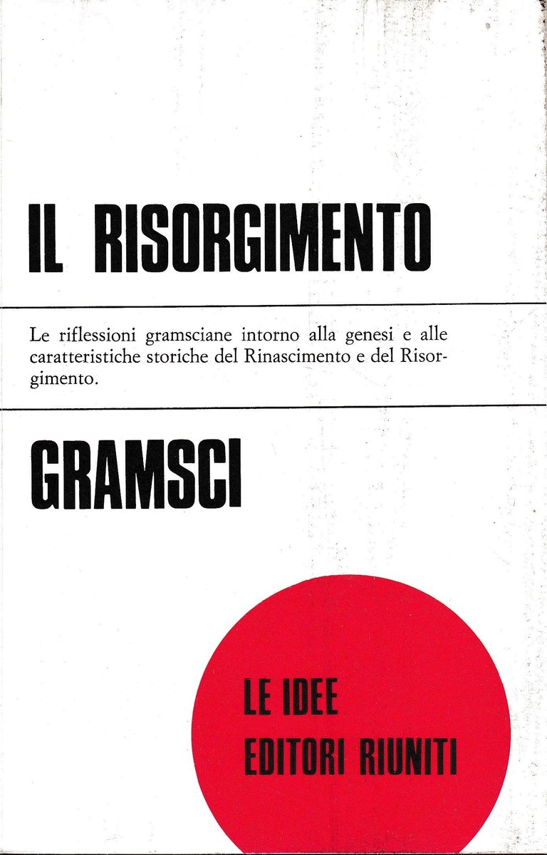 Dailygoods - Il Risorgimento - Boek van A. Gramsci, 1975 Editie