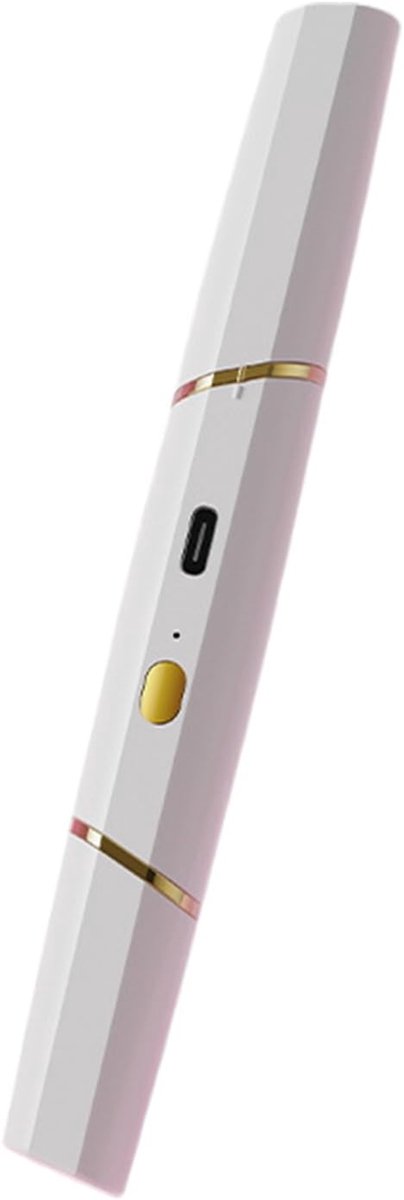Wenkbrauwscheerapparaat - Gezichts trimmer - Persoonlijke verzorging - Dubbele kop - 16 cm - Wit