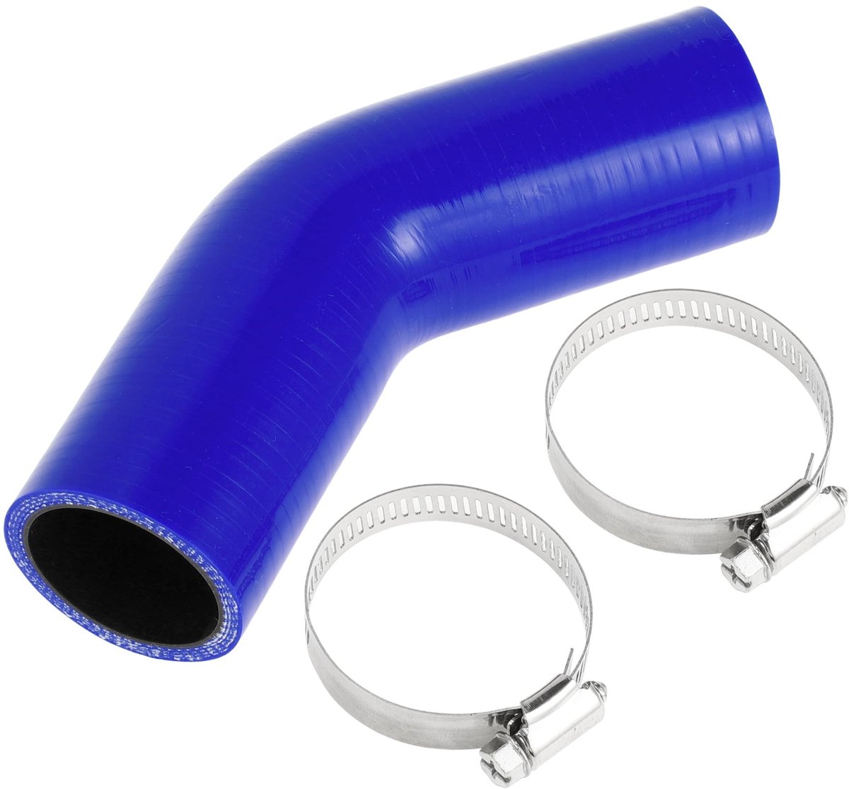 Dailygoods- Koelslang Siliconen - 40 mm Binnendiameter - 90 mm Lengte - 45 Graden - Meerlaags Weefsel - Max. 300 °C Temperatuur - Siliconenslang