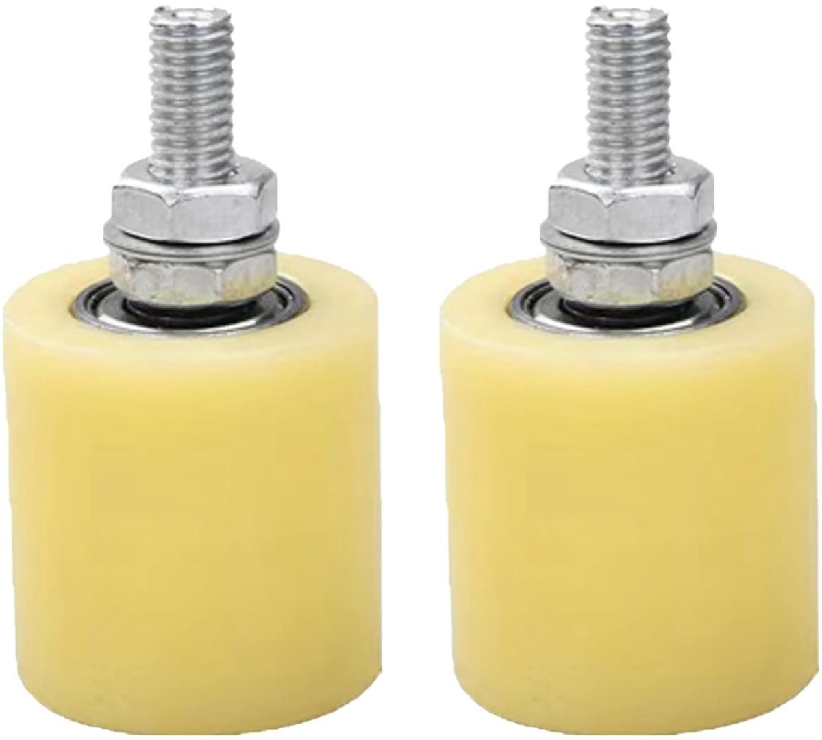 Dailygoods - 2 Stuks Schuifpoort Geleiderol Nylon Heavy Duty voor Garage en Tuin