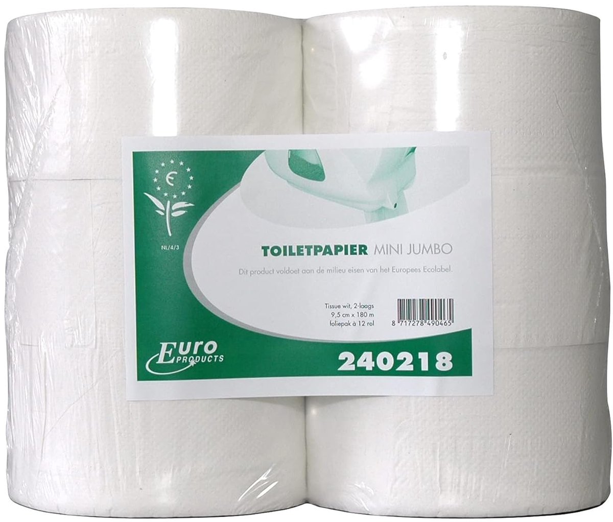 Toiletpapier Rollen - Zijdepapier Wit - Dagelijks Gebruik - Oplosbaar In Water - 180 Meter - Wit