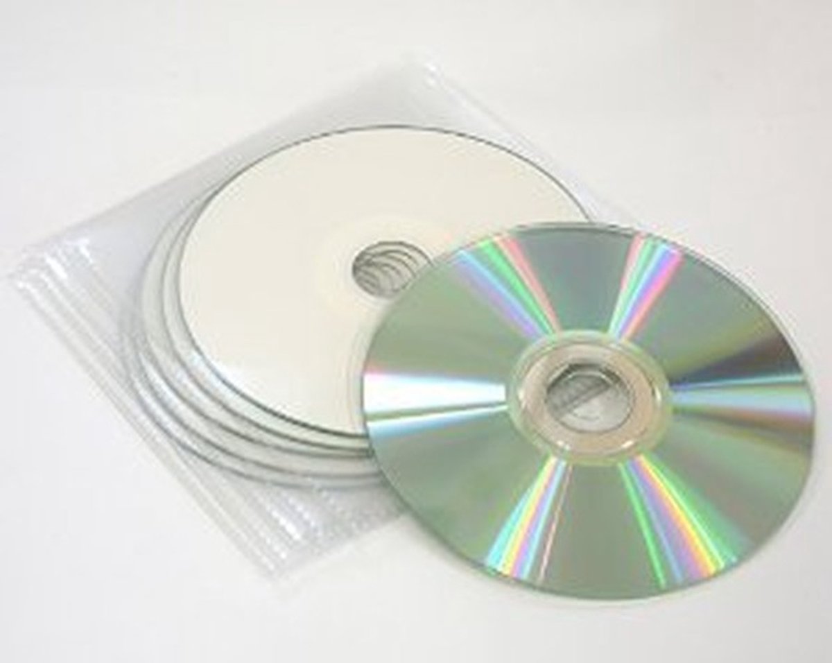 Dailygoods- CD-R 52x - 5 stuks - Thermisch bedrukbaar - Kunststof enveloppen - 80 minuten - Hoogwaardige gegevensdrager