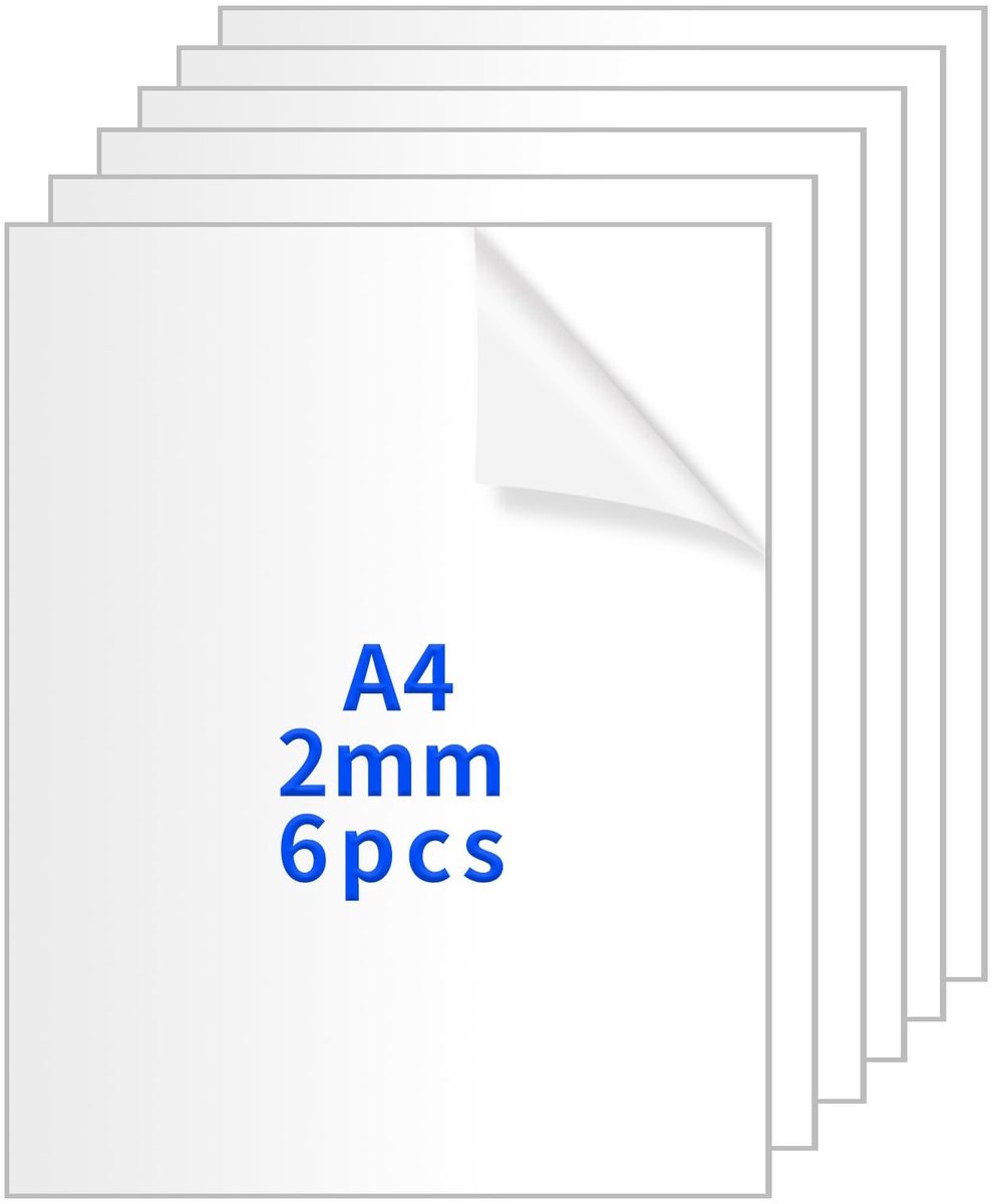 Dailygoods- Acrylplaat 2mm - Heldere Kunststof Plaat - Transparante Acrylplaten - Fotolijsten - Schilderijlijsten - Duurzaam Materiaal - Kunststofplaat