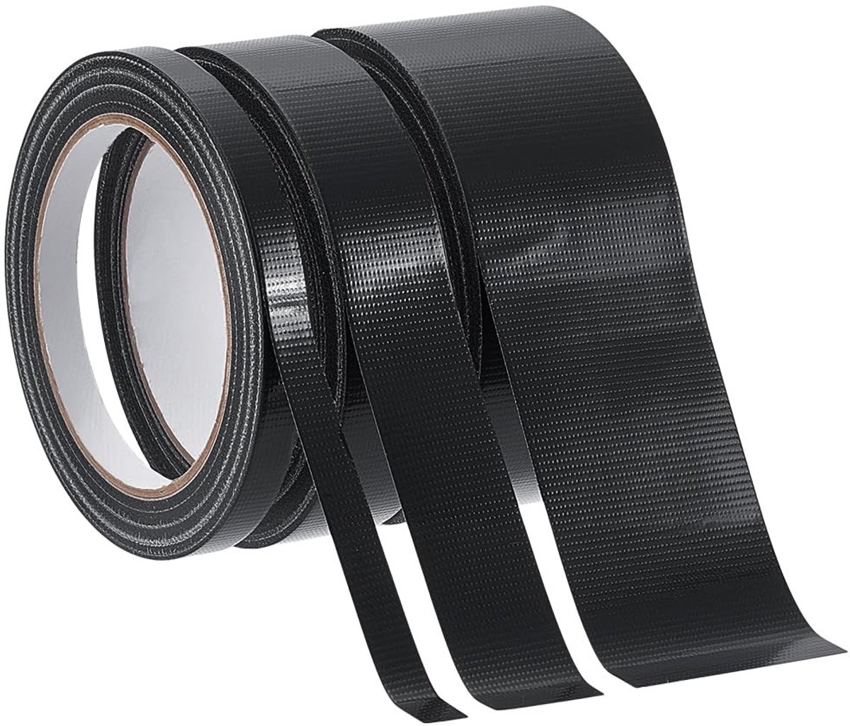 Dailygoods- Boekbindtape - 5 Rollen - 10 mm/25 mm/50 mm Breed - Polyethyleen - 20 m/Rol - Voor Boekrestauratie - Reparatietape
