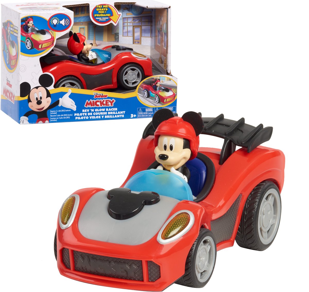 Disney Junior Mickey Mouse Racewagen met Licht en Geluid