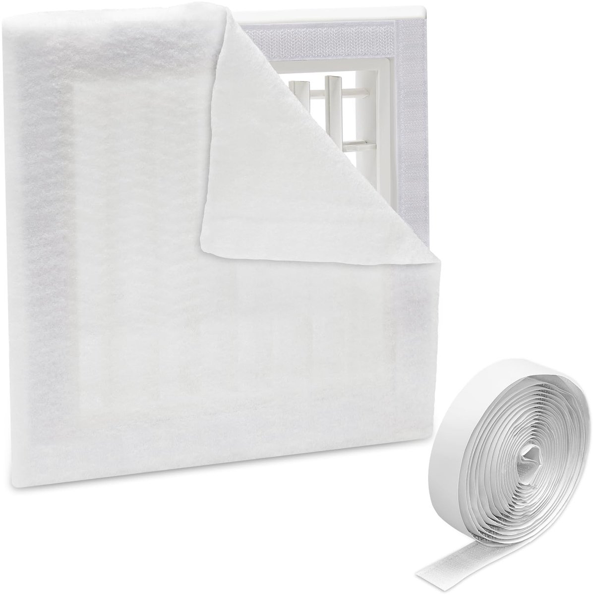 Dailygoods - 20" x 117" MERV 13 gesneden om te passen luchtfiltermateriaal, 16Ft² luchtfilter met 125" tape voor stofcontrole zo klein als 0,3 micron