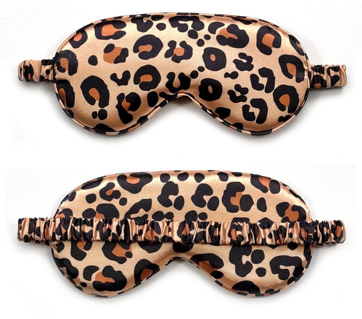 Dailygoods- Slaapmasker Luipaardpatroon - Oogmasker Comfortabel - Verstelbare Riem - Superzacht - Huidvriendelijk Materiaal - Blokkeert Licht