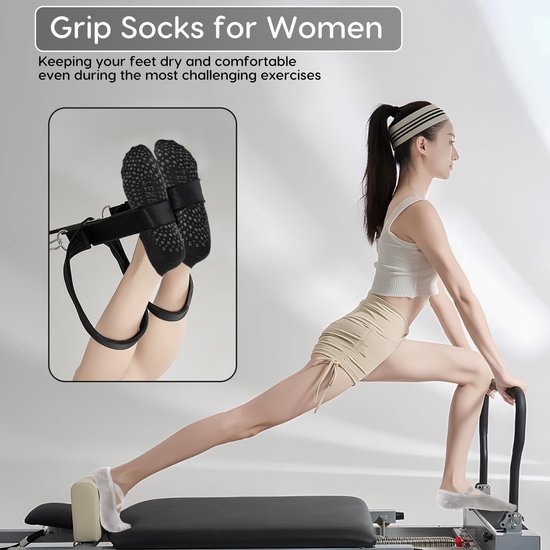 Dailygoods- Yogasokken Antislip Dames - 4 Paar - Pilates - Dansen - Comfortabel - Ademend van Dailygoods — afbeelding 2