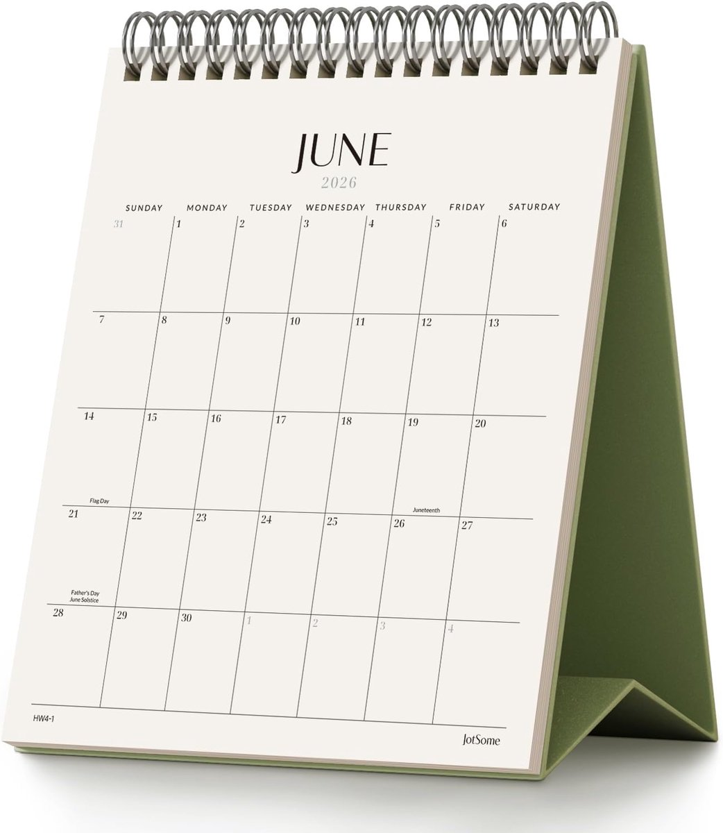Bureaukalender 2026 - Plankkalender - Afspraken Plannen - Compact Formaat - Klein - Groen