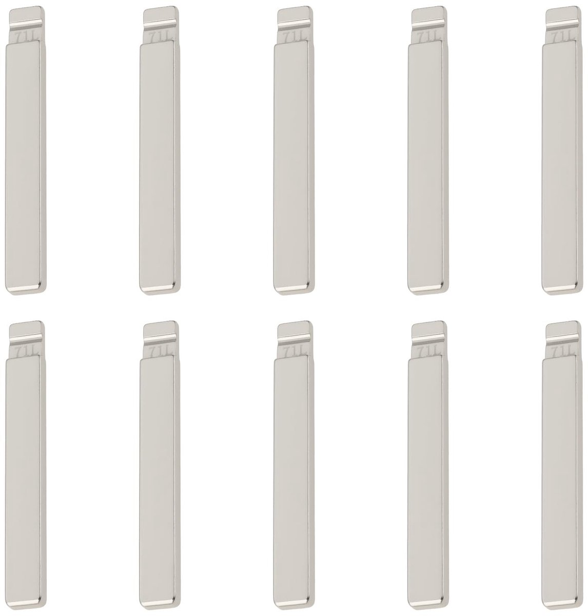 Dailygoods - 10 Stuks HU100 Autosleutel Bladen voor Vauxhall en Opel