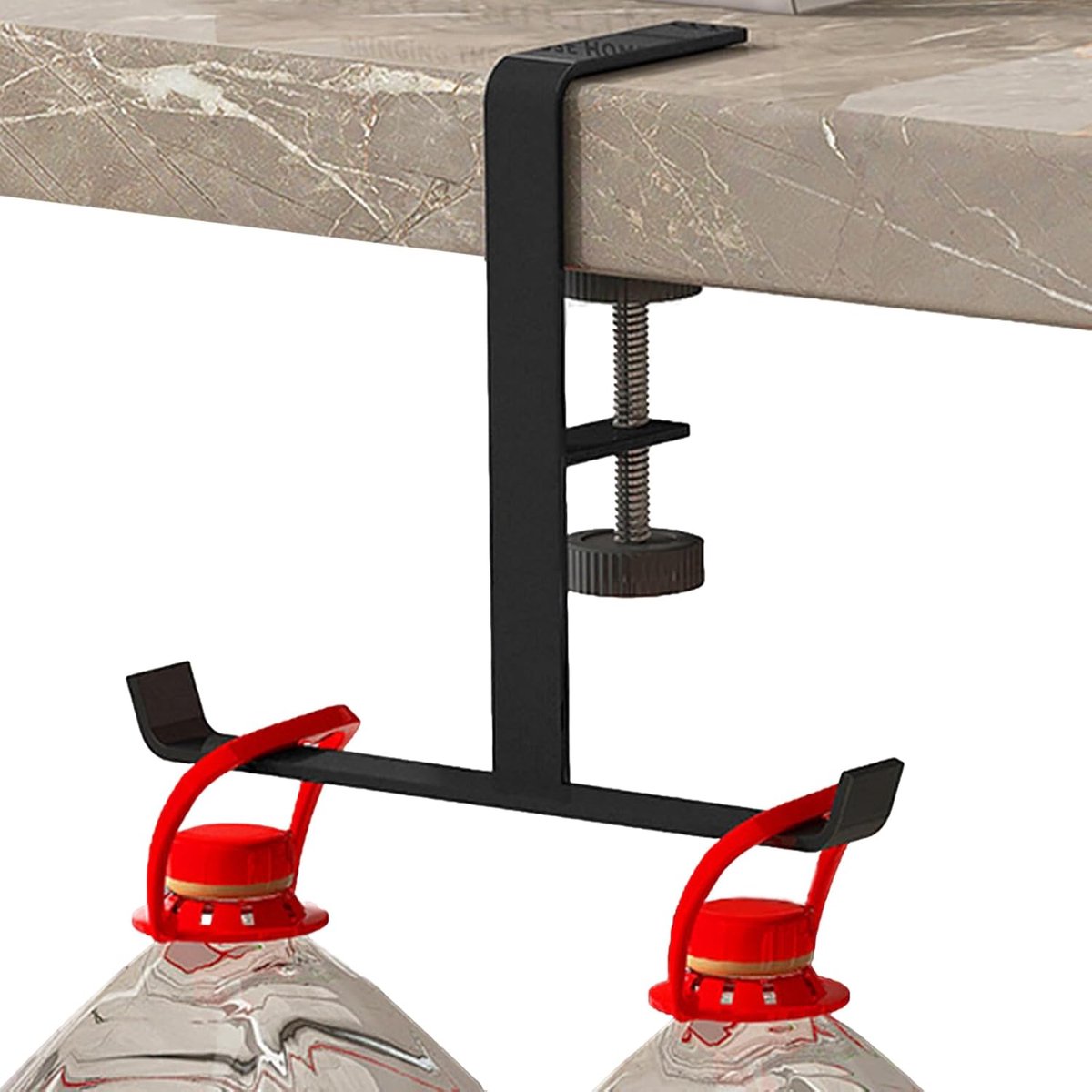 Bureau Haak - Hoofdtelefoonhouder Klem - Bureau Organisatie - Verstelbare Klem - Tot 6 cm - Zwart