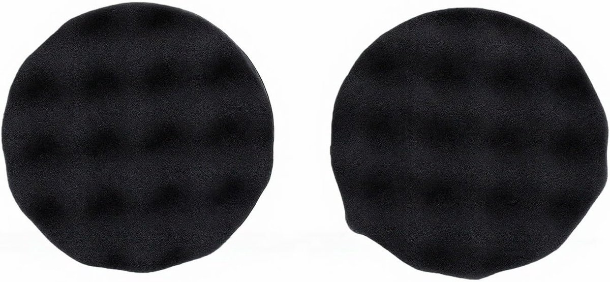Applicator Pads - Schuimspons Banden - Banden Verzorging - Hex Grip Ontwerp - 2 Stuks - Zwart