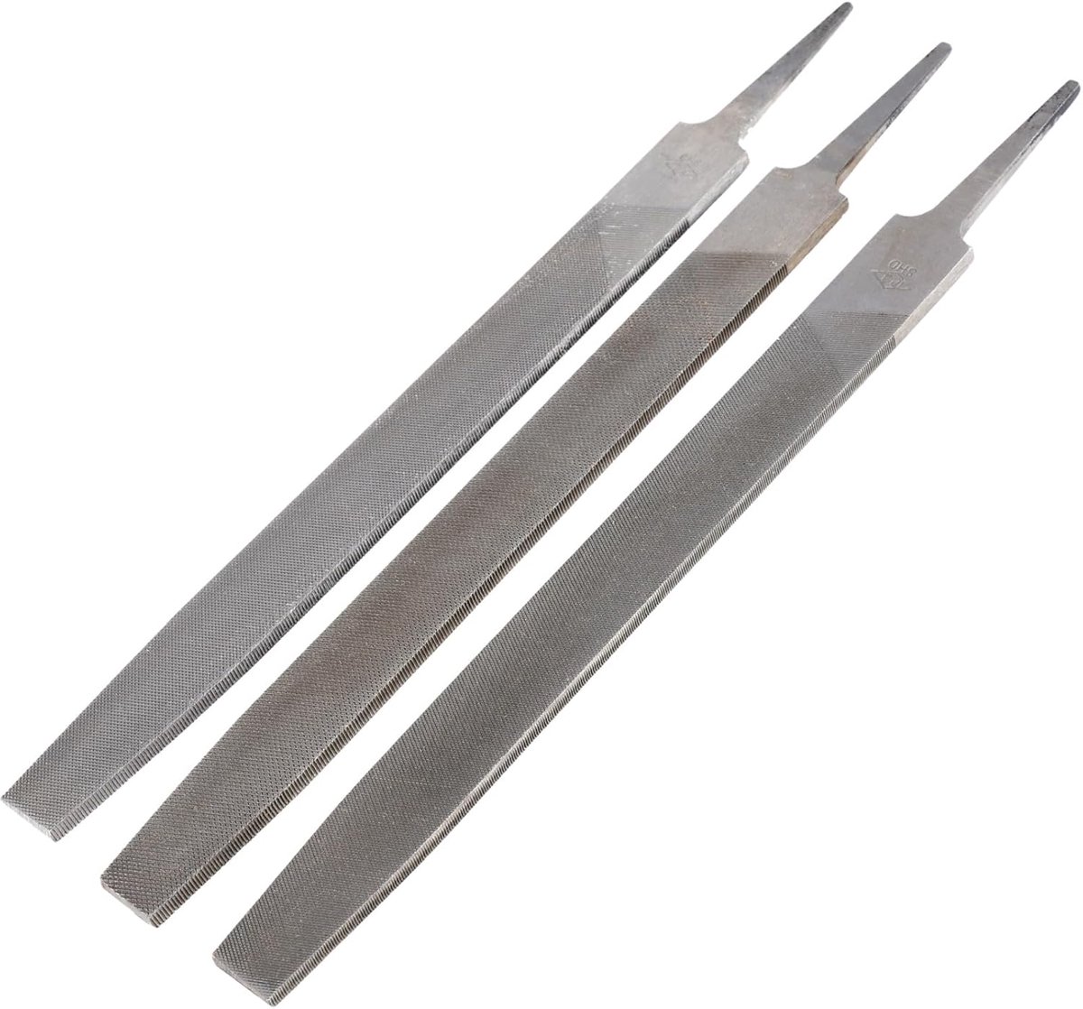 Molenvijlset 3 stuks - Precisie vijlen - Metaal bewerken - Enkelgesneden tanden - 10 inch - Zwart
