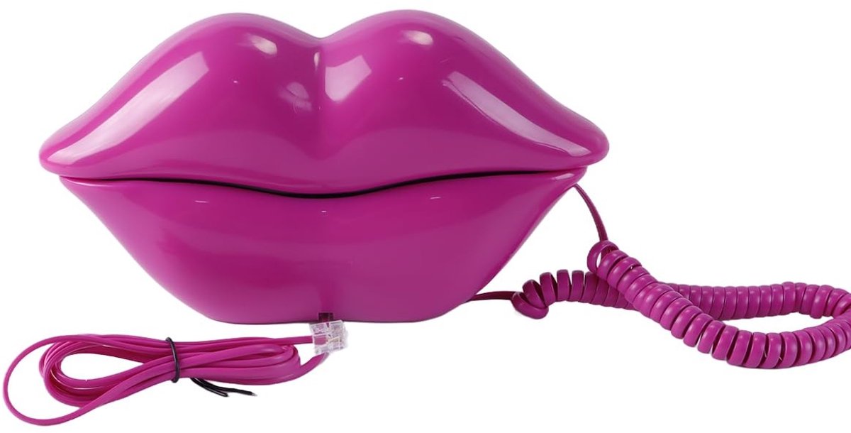 Dailygoods- Vaste Telefoon Creatief Design - Roze Telefoon - Draadloze Telefoon - Kunst Decoratie - Betrouwbare Communicatie - Eenvoudige Bediening