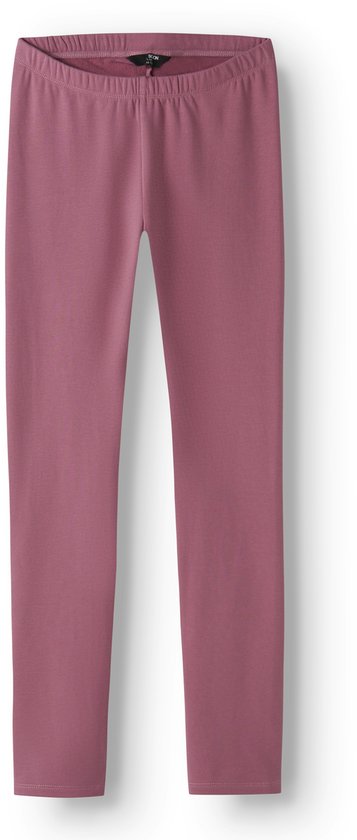 Roze legging met elastische tailleband en smalle pijpen.