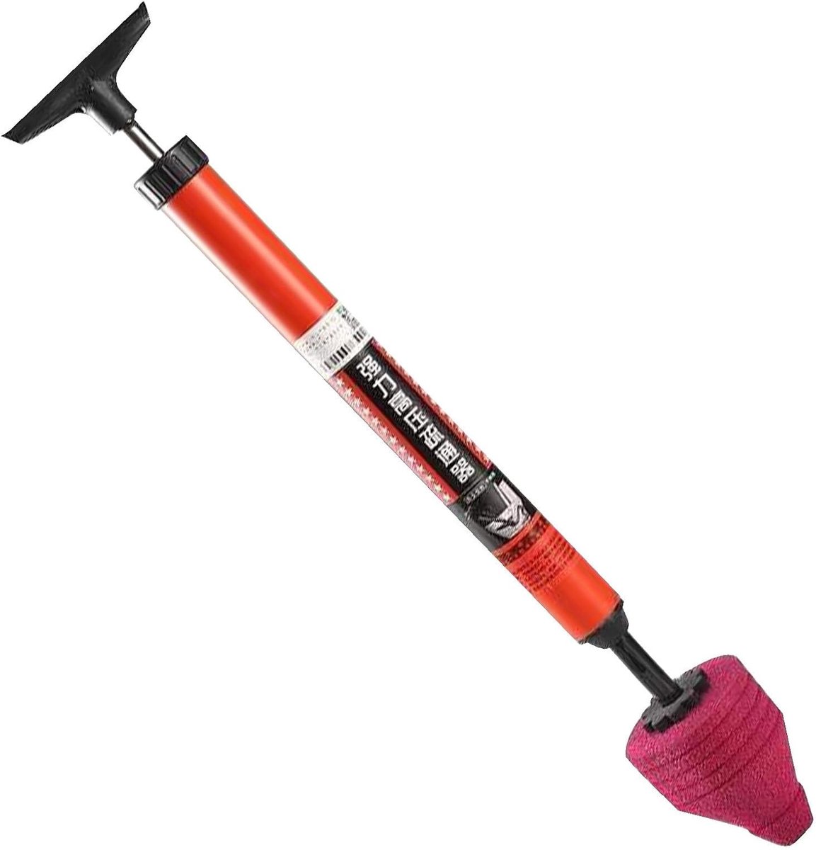 Afvoer Ontstopper - Pijpenreiniger - Verstopping Verhelpen - Hogedruk Luchtstroom - 66 cm - Grijs