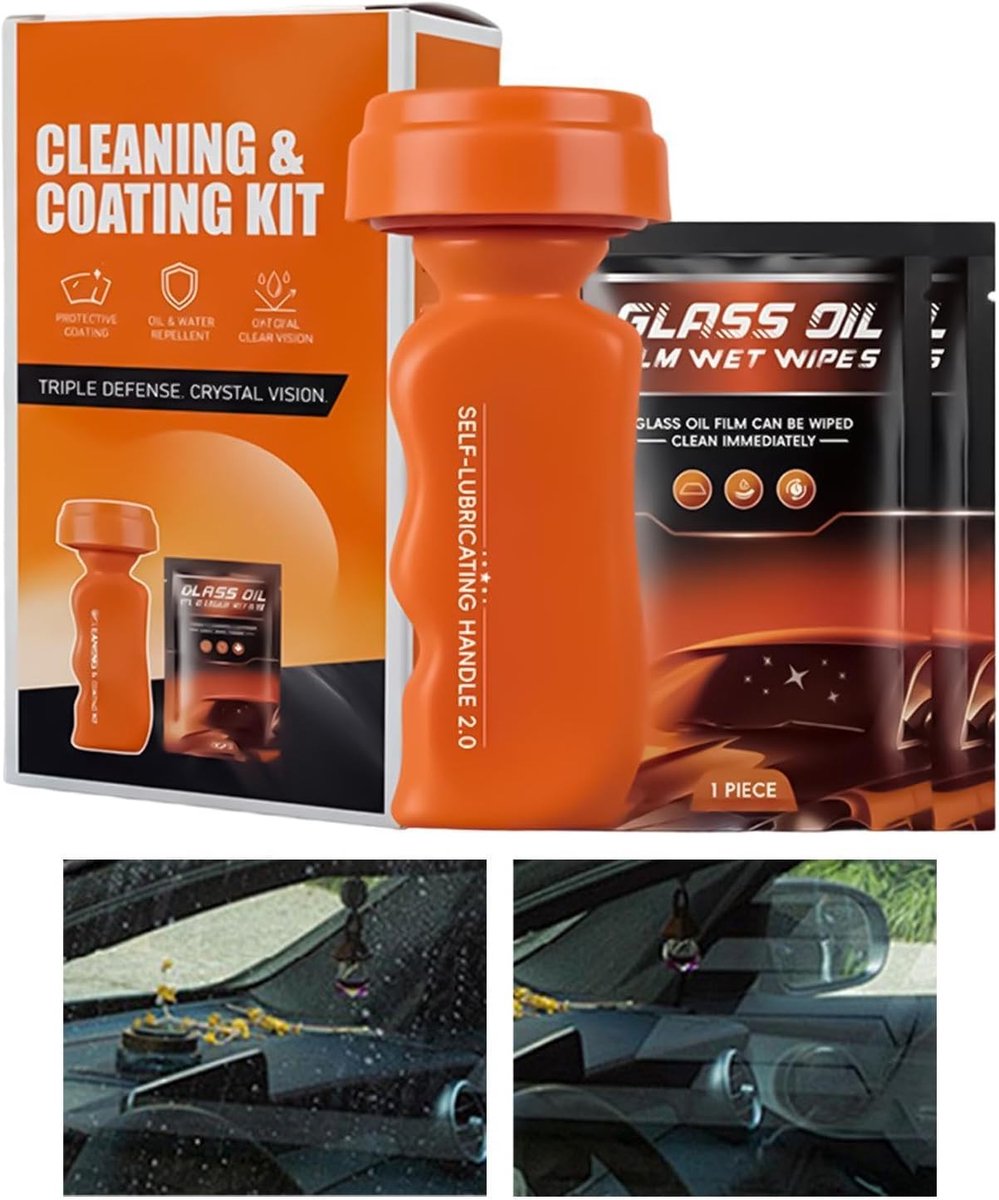 Glazen Reinigingsdoekjes - Voorruit Coating Pads - Helder Zicht Creëren - Snelle Olie Afbraak - 11 x 5 cm