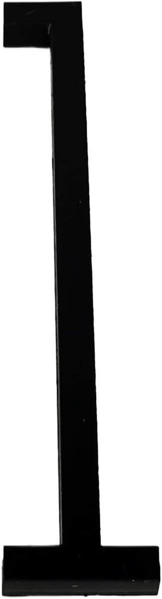 Huisnummer - Deursticker Cijfer - Adres Aangeven - Zelfklevend ABS Kunststof - 10 cm Hoog - Zwart