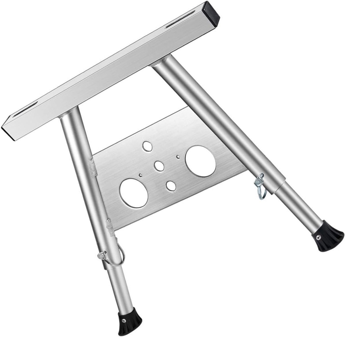 Ladder Stabilisator - Gootbevestiging Ladder - Veilig Klimmen - Verstelbaar Ontwerp - 56-75 cm Hoog - Zilver