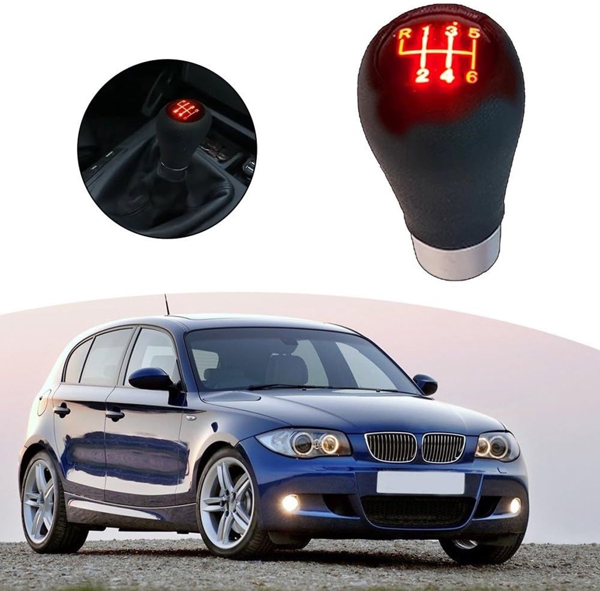 Dailygoods - 6 Speed Gear Knop met Rode Verlichting