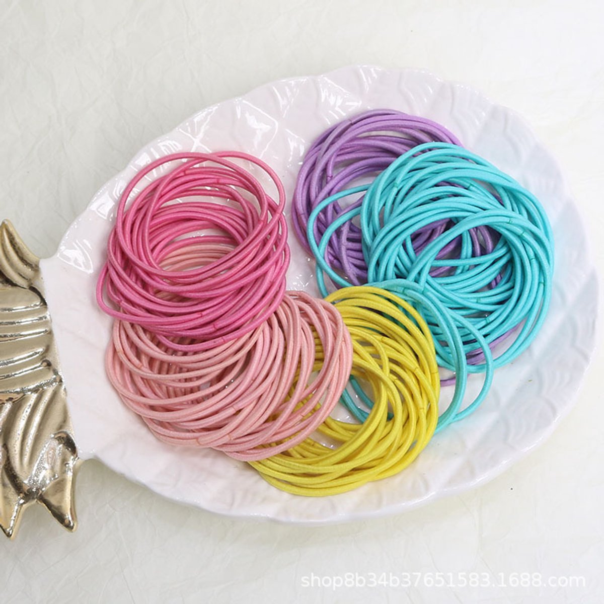 20 stuks Haarelastiekjes in 5 Macaron kleuren -pastelkleuren- Haarelastiekjes- hoge kwaliteit -haar accessoires- merk: Fyfanie