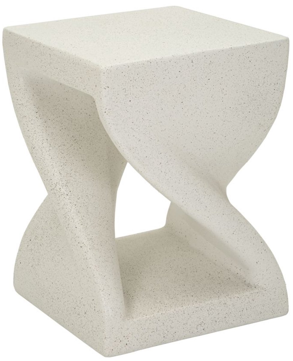 Mauro Ferretti Bijzettafel Z End Table 34×34×45 cm Crème