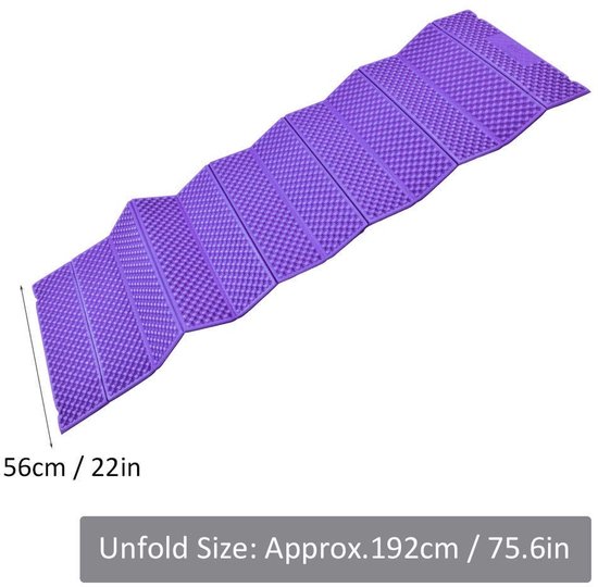 Dailygoods- Schuimmat Duurzaam - Outdoor Vouwtent - Opvouwbaar - Lichtgewicht - Antislip - Geschikt voor Yoga/Kamperen - Slaapmat van Dailygoods — afbeelding 4