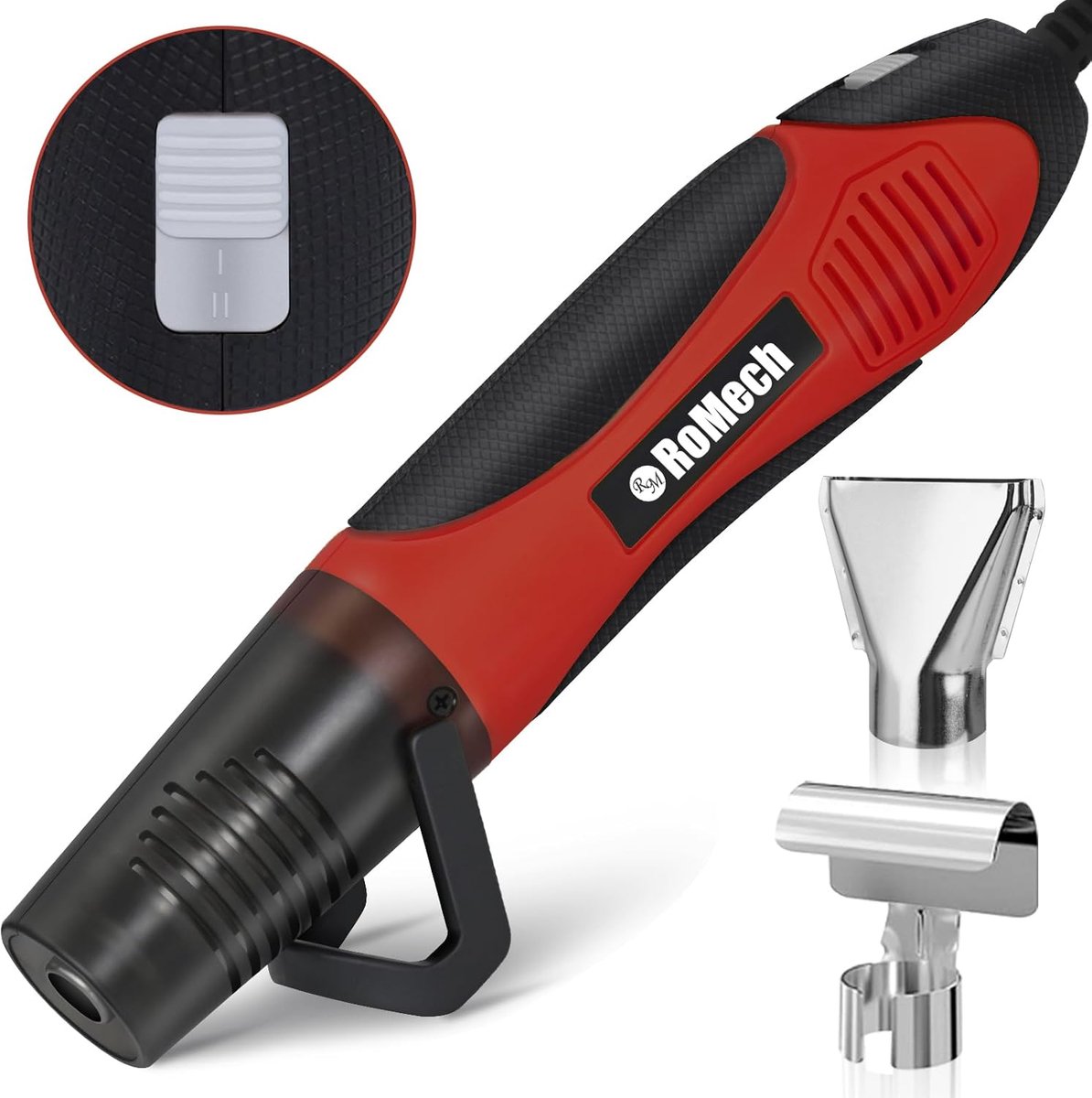 Hittepistool - Hete Lucht - Ambachtelijk Werk - Dubbele Temperatuur - 350 Watt - Rood