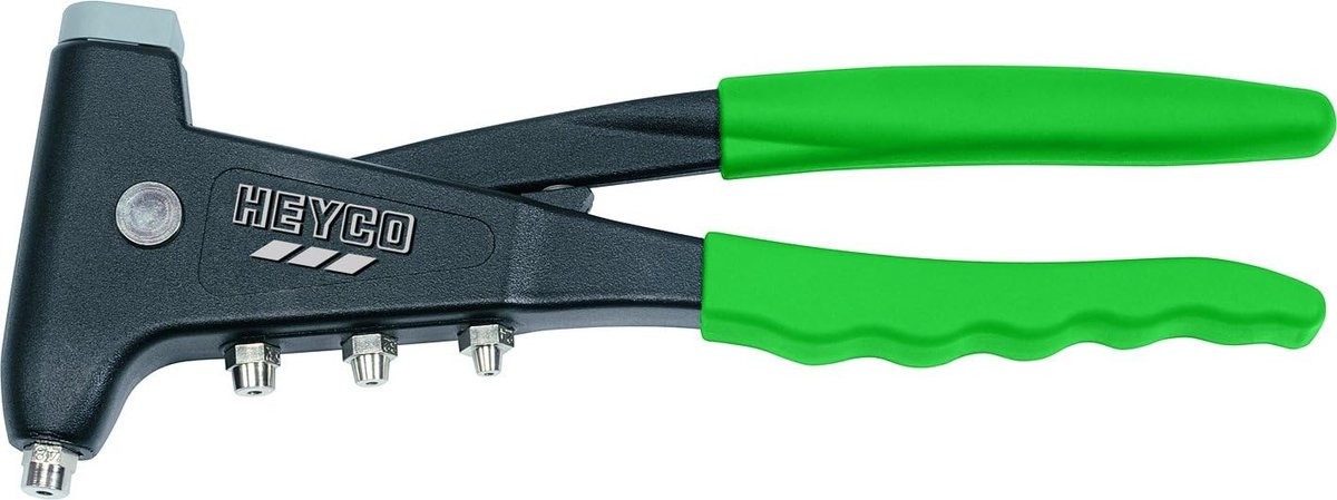Blindklinknageltang - Klinknagel tang - Bevestigen van materialen - 4 verwisselbare mondstukken - 4.8 mm - Grijs