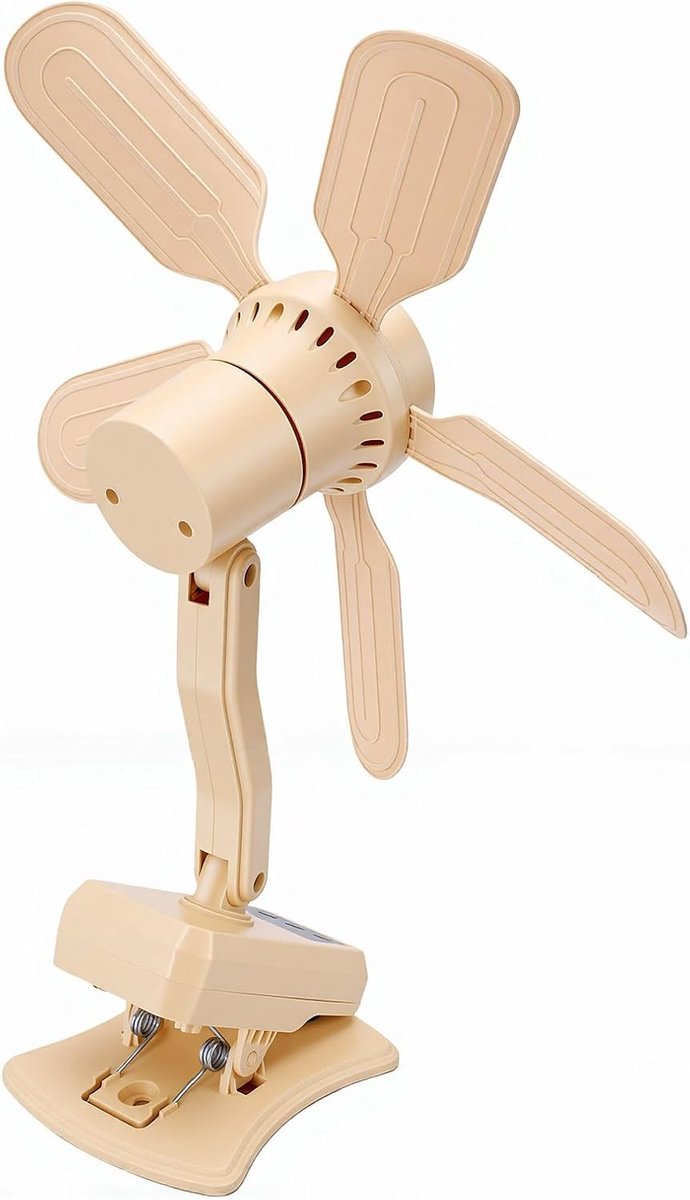 Clip-on Ventilator - Draagbare Koeler - Persoonlijke Koeling - Oplaadbare Batterij - 4000 mAh - Zwart