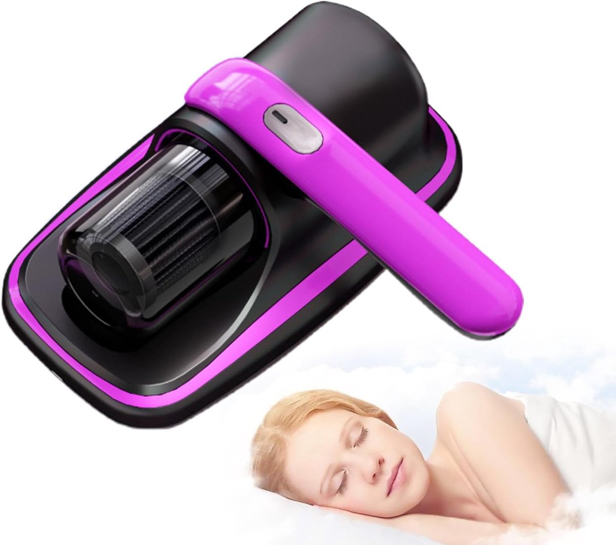 Bed Stofzuiger - Matrasreiniger Handstofzuiger - Hygiënisch Huis - UV Licht Functie - 275 cm - Paars