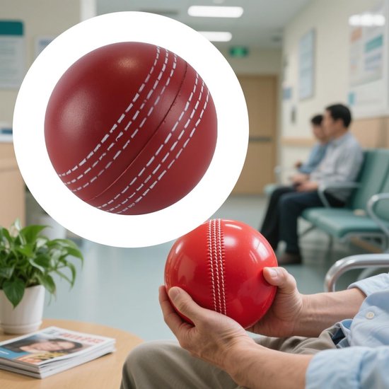 Oefen Cricket Stressbal voor Indoor en Outdoor Training op elk vaardigheidsniveau - PU Materiaal — afbeelding 5