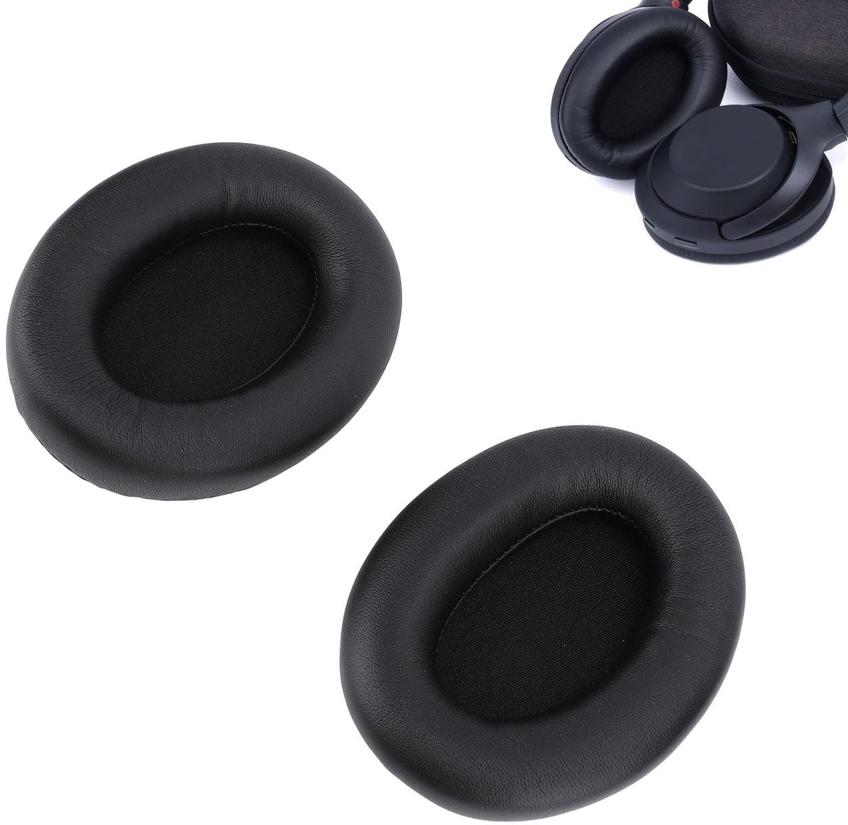 Dailygoods- Oorkussens voor WH1000XM3 - Vervangend - Traagschuim - Zacht Eiwit PU-leer - Comfortabel - Eenvoudige installatie - Hoofdtelefoon Oorkussens
