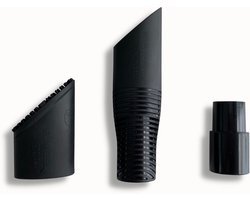Stofzuiger Hulpstuk - Reinigingsborstel Set - Auto Interieur Reinigen - Gepatenteerd Ontwerp - 22 x 3.8 x 6 cm - Zwart