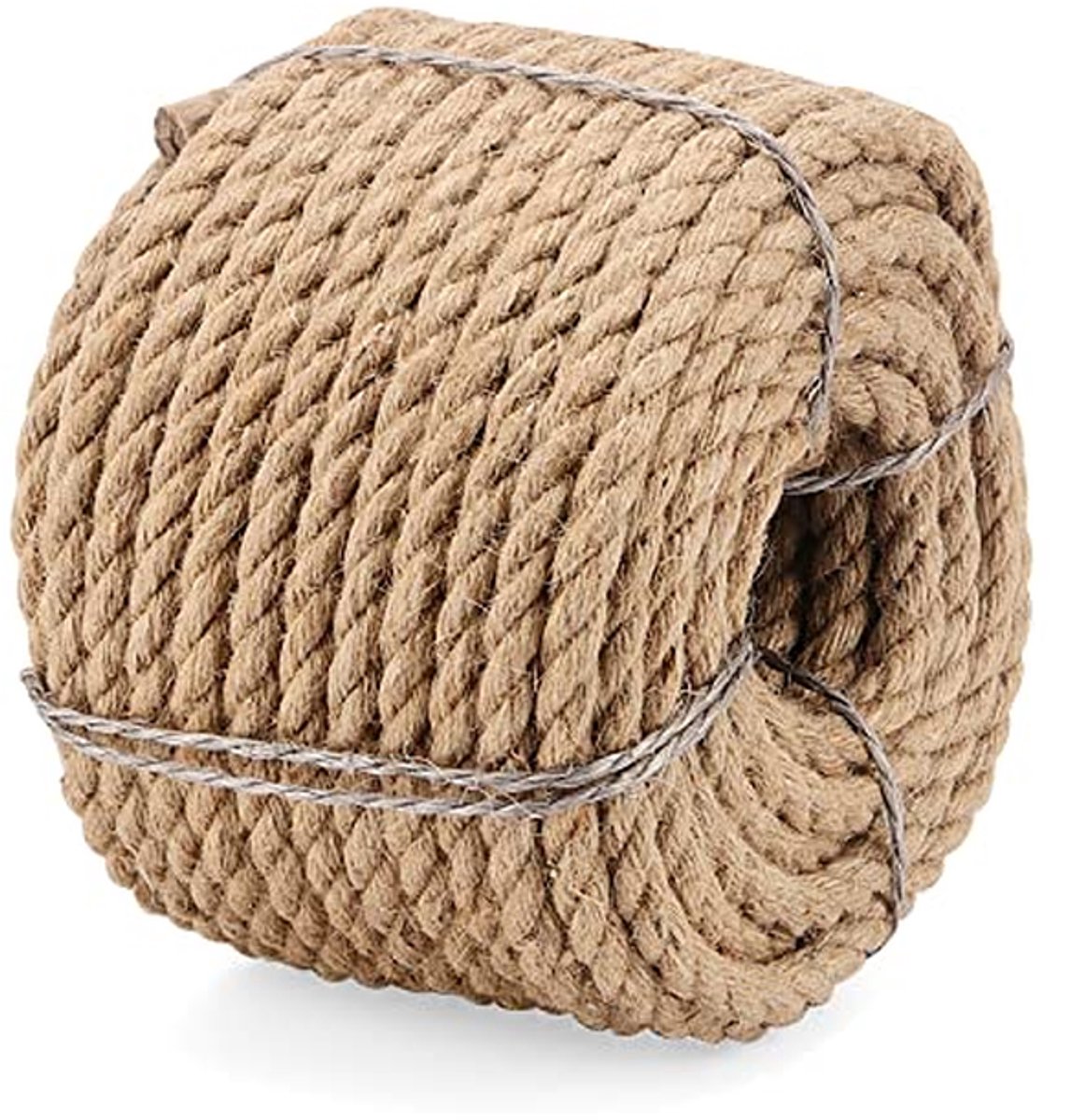Jute Touw - Hennep Koord - Ambachtelijk Gebruik - Sterk En Duurzaam - 30 Meter - Natuurlijk Bruin