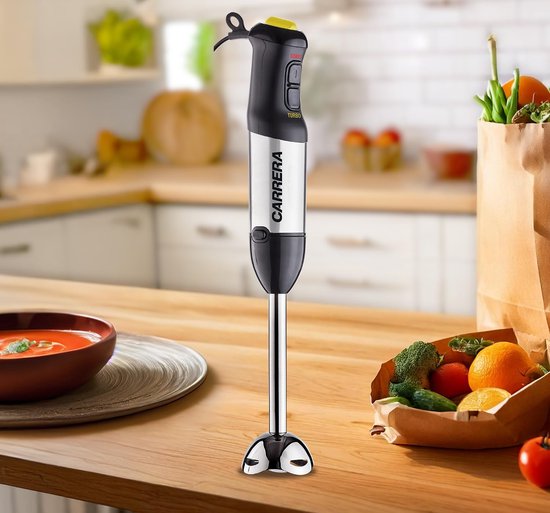 Staafmixer Set - Keukenmixer - Snel Mixen - Tien Snelheden - 21 cm - Zilver — afbeelding 4