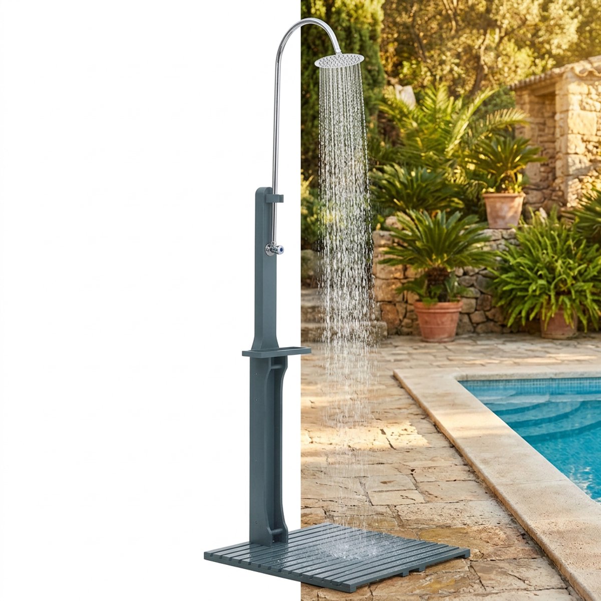 Buitendouche - Tuindouche - Voor Tuin - Camping - Zwembad - Antraciet