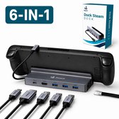 SwanX® Steam Deck Dock – 6-in-1 Docking Station – 4K HDMI – Ethernet – USB 3.0 – 100W PD – Geschikt voor Steam Deck / Nintendo Switch / Legion Go / Tablets