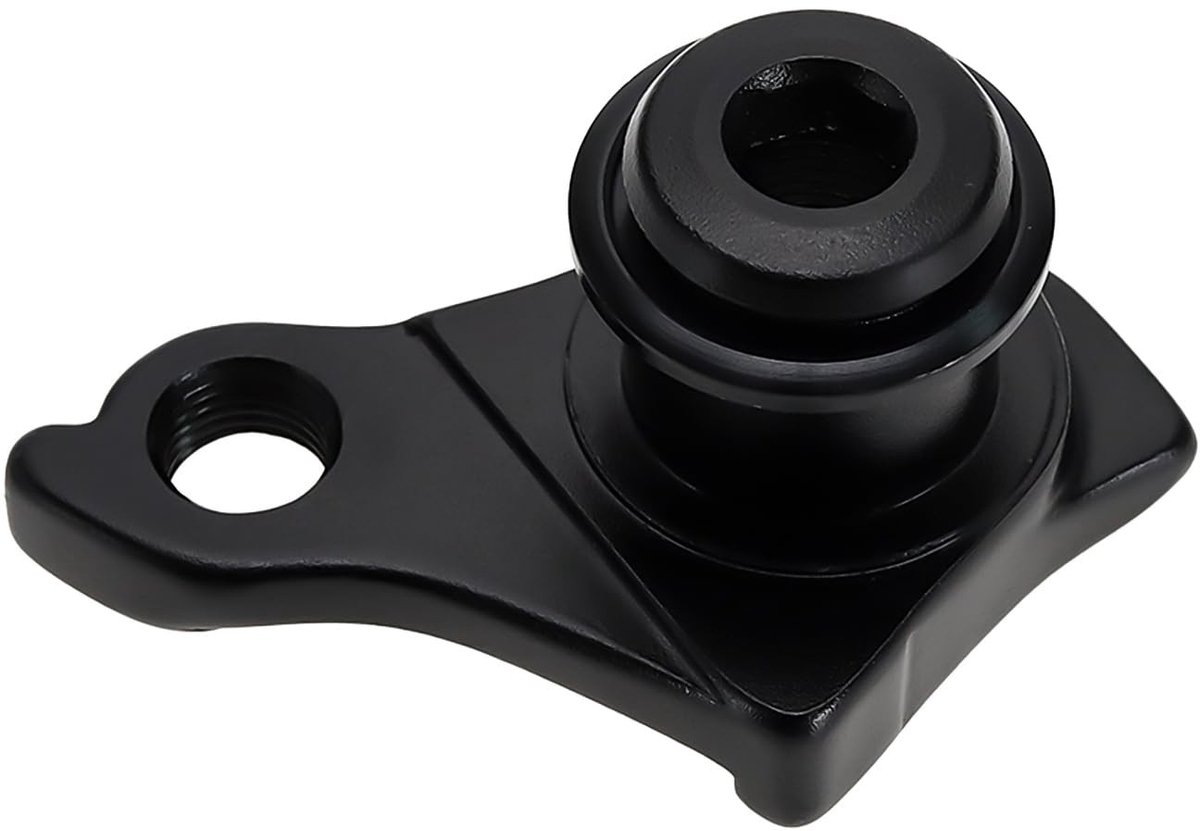Dailygoods- Staarthaak Aluminium - Achterderailleur Hanger - Compatibel met Sram/Trek/Specialized - Zwart - Stevig/Duurzaam - Vervangingsonderdeel - Derailleurhaak